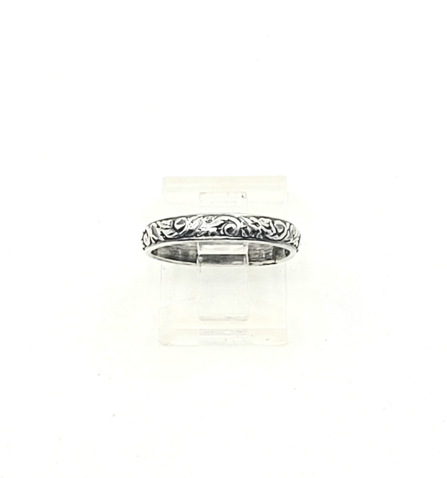 Scroll Patterned Ring Band-R7-13