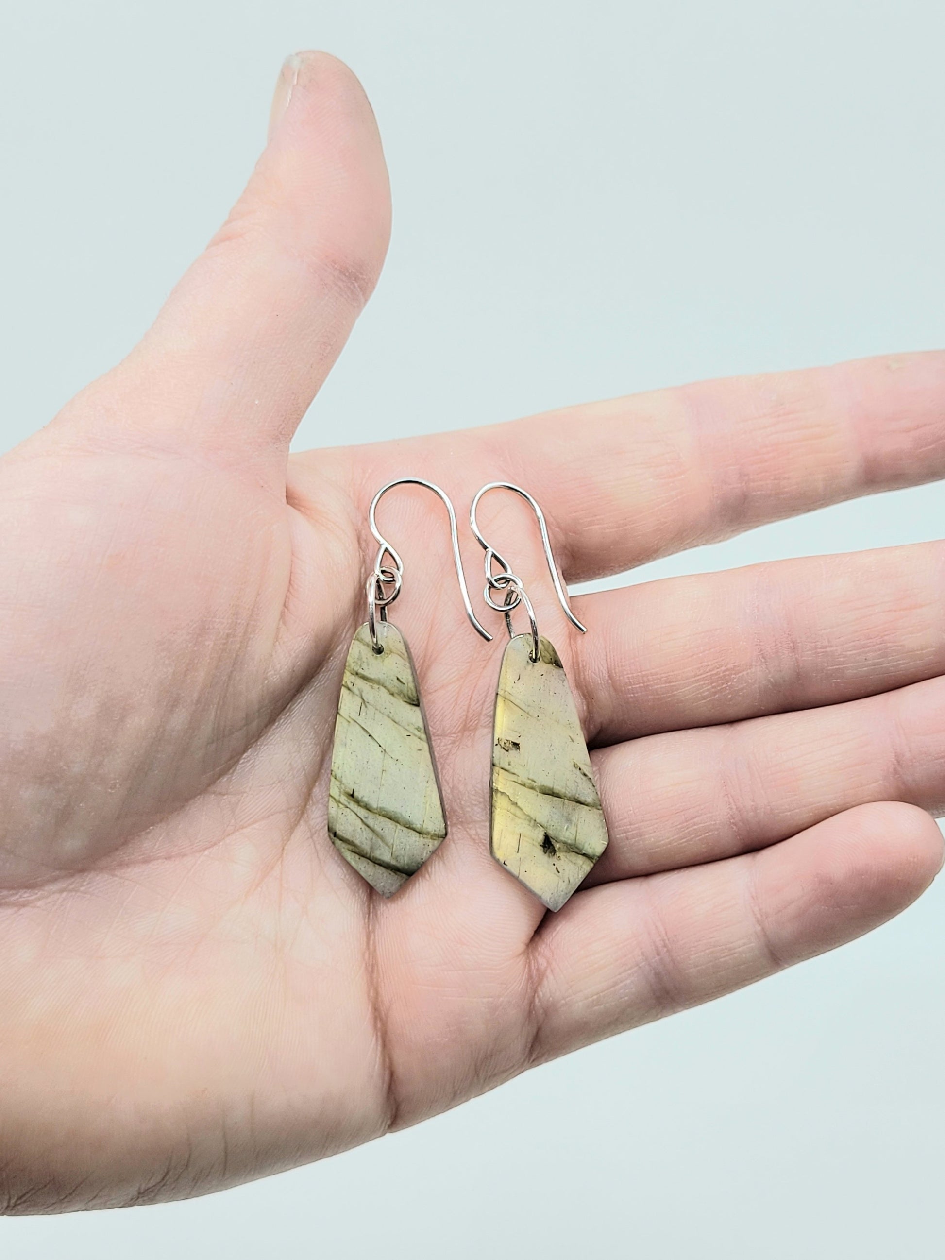 Labradorite Diamond Drops