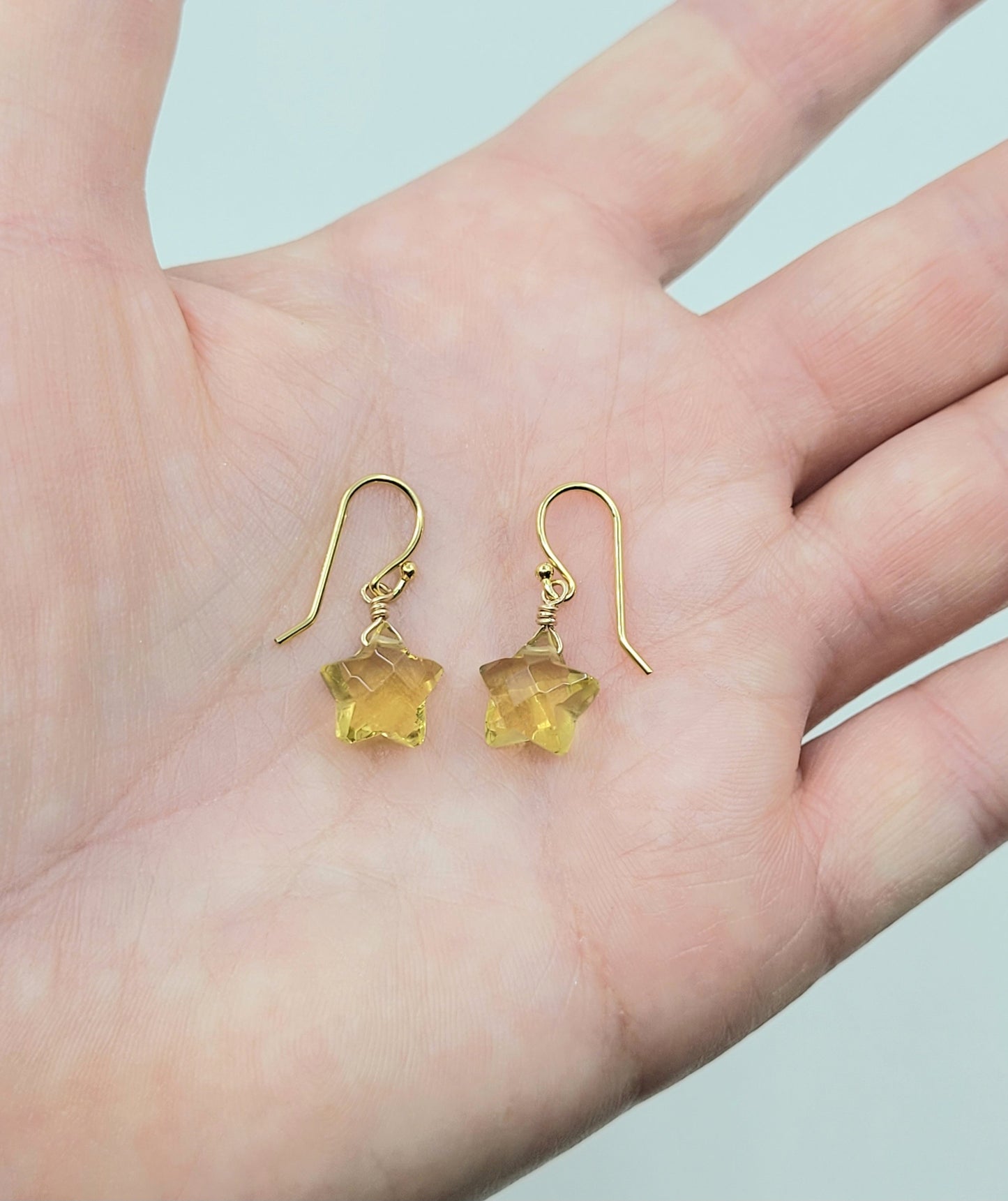 Bright Star Citrine Earrings
