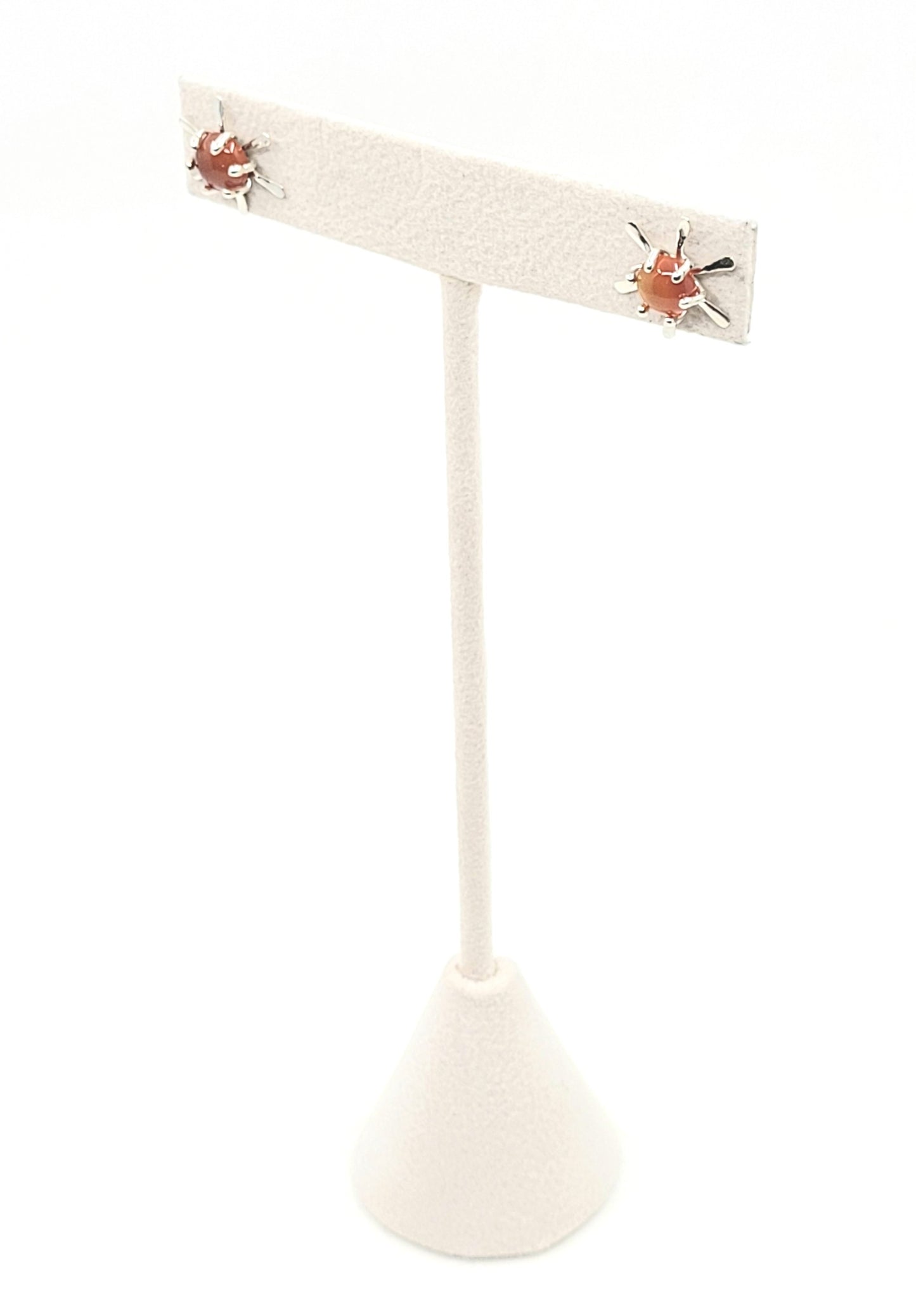 Carnelian Atomic Starburst Studs