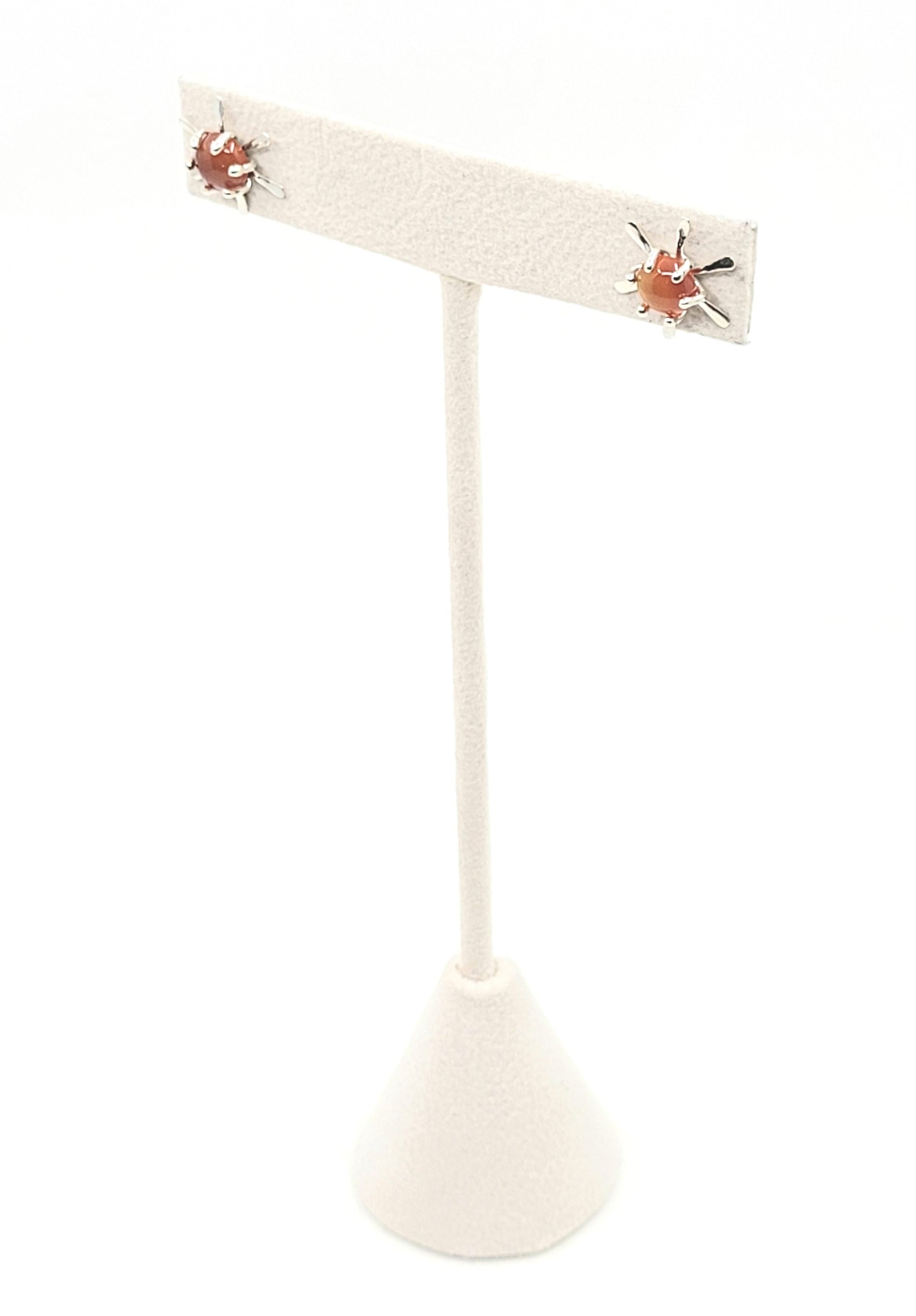 Carnelian Atomic Starburst Studs