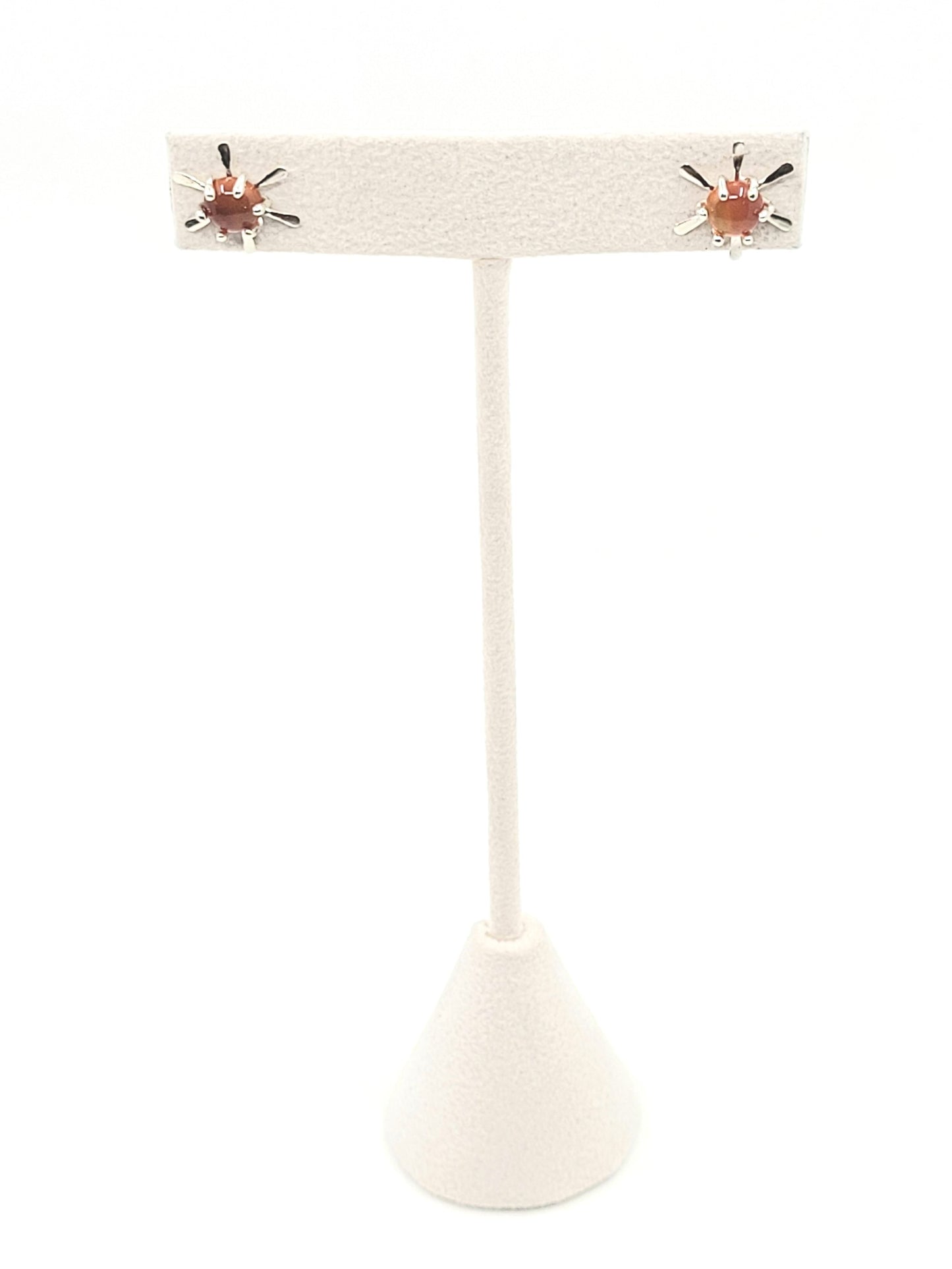 Carnelian Atomic Starburst Studs