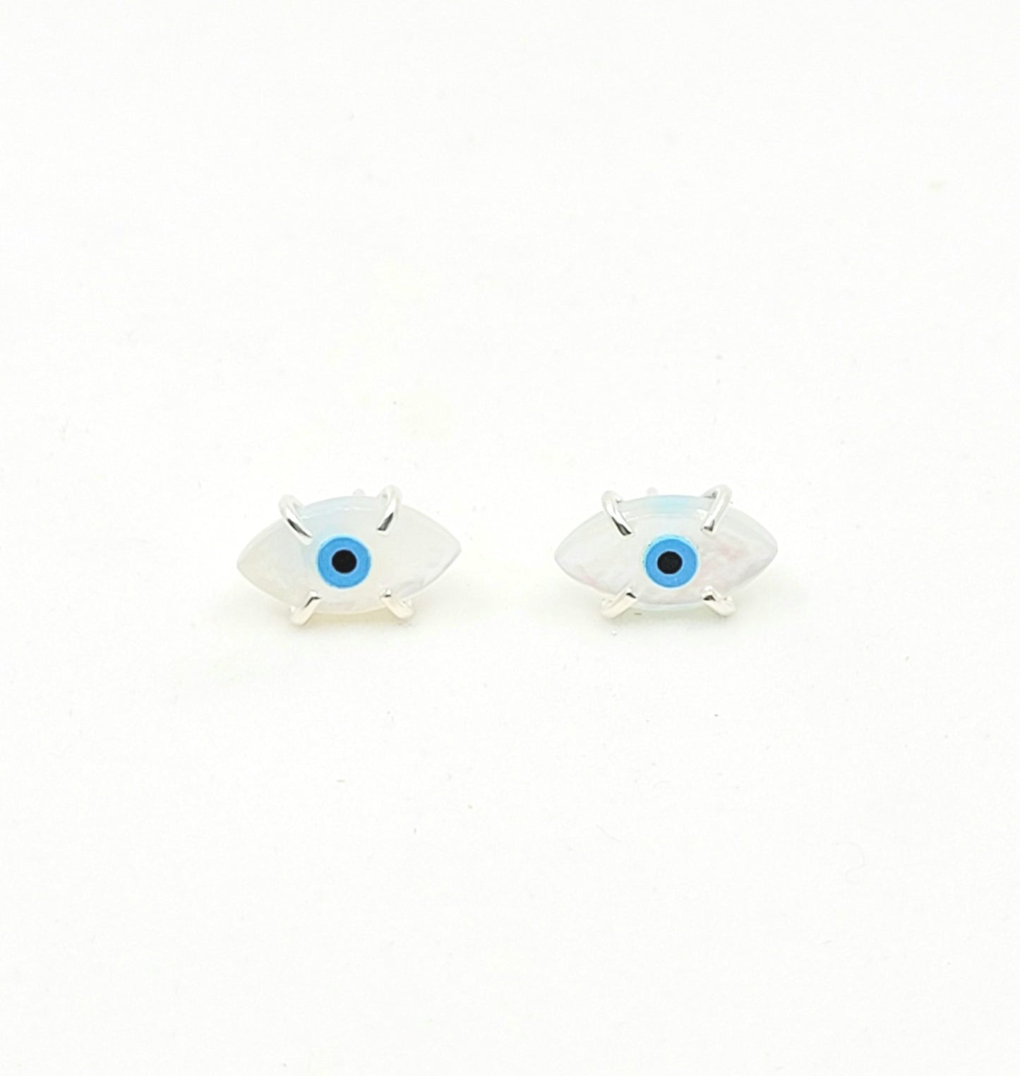 Evil Eye Prong Studs
