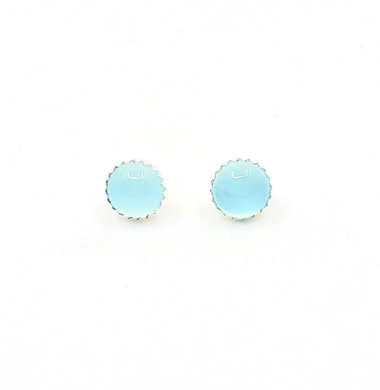 Western Chalcedony Studs