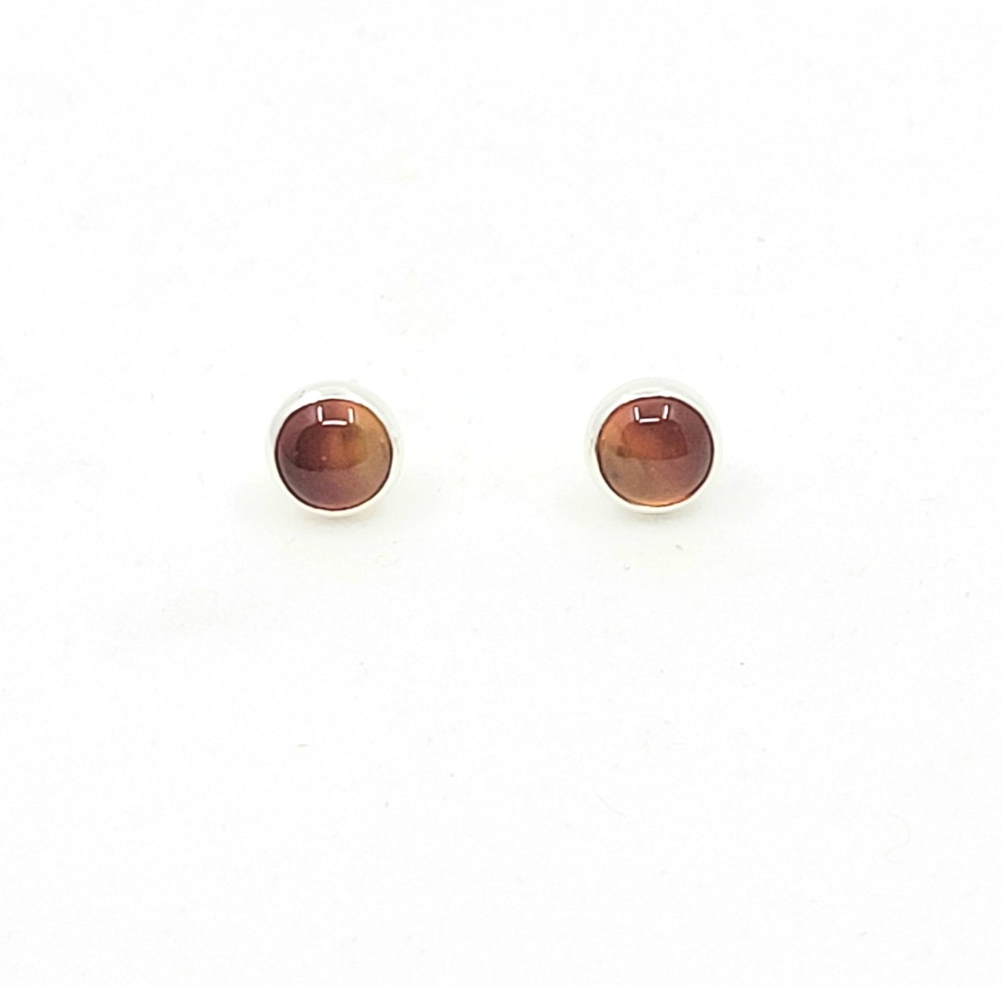 Sunrise Carnelian Stud
