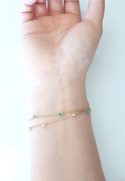 Charming Opal Round Bracelets-LB1VS