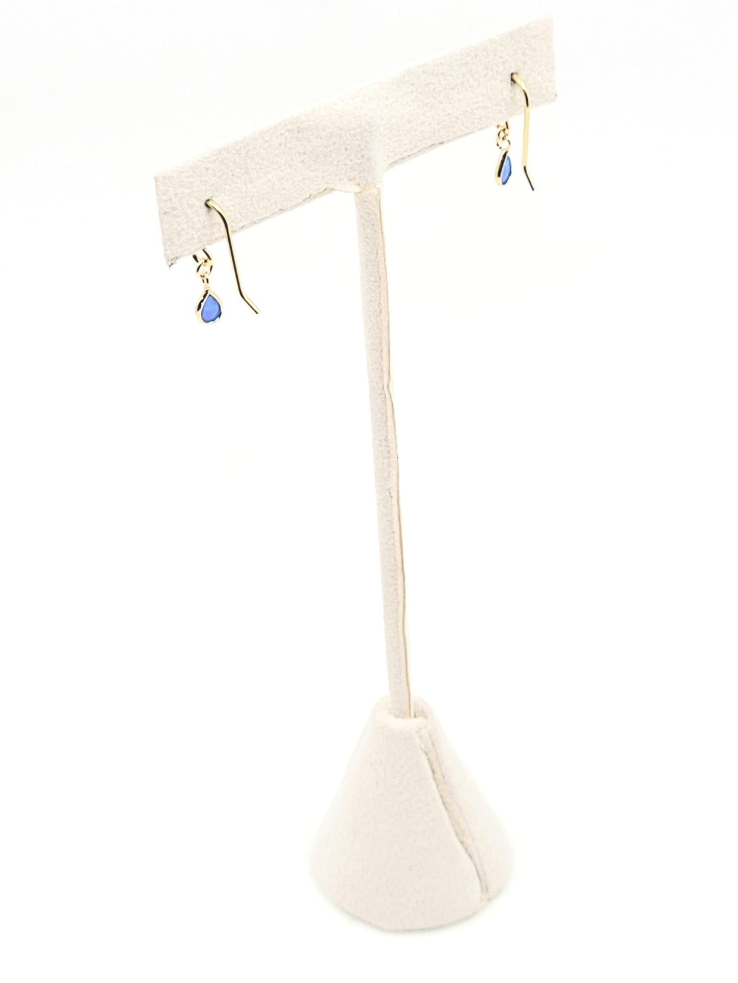 Charming Blue Opal Pear Drops