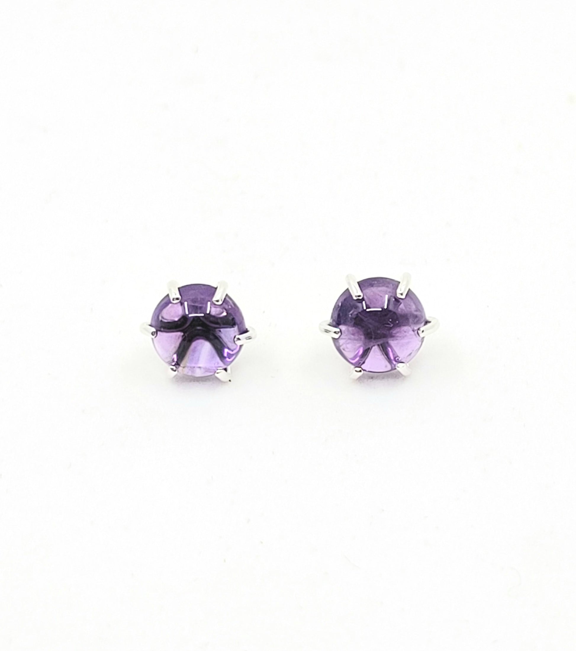 Amethyst Prong Studs
