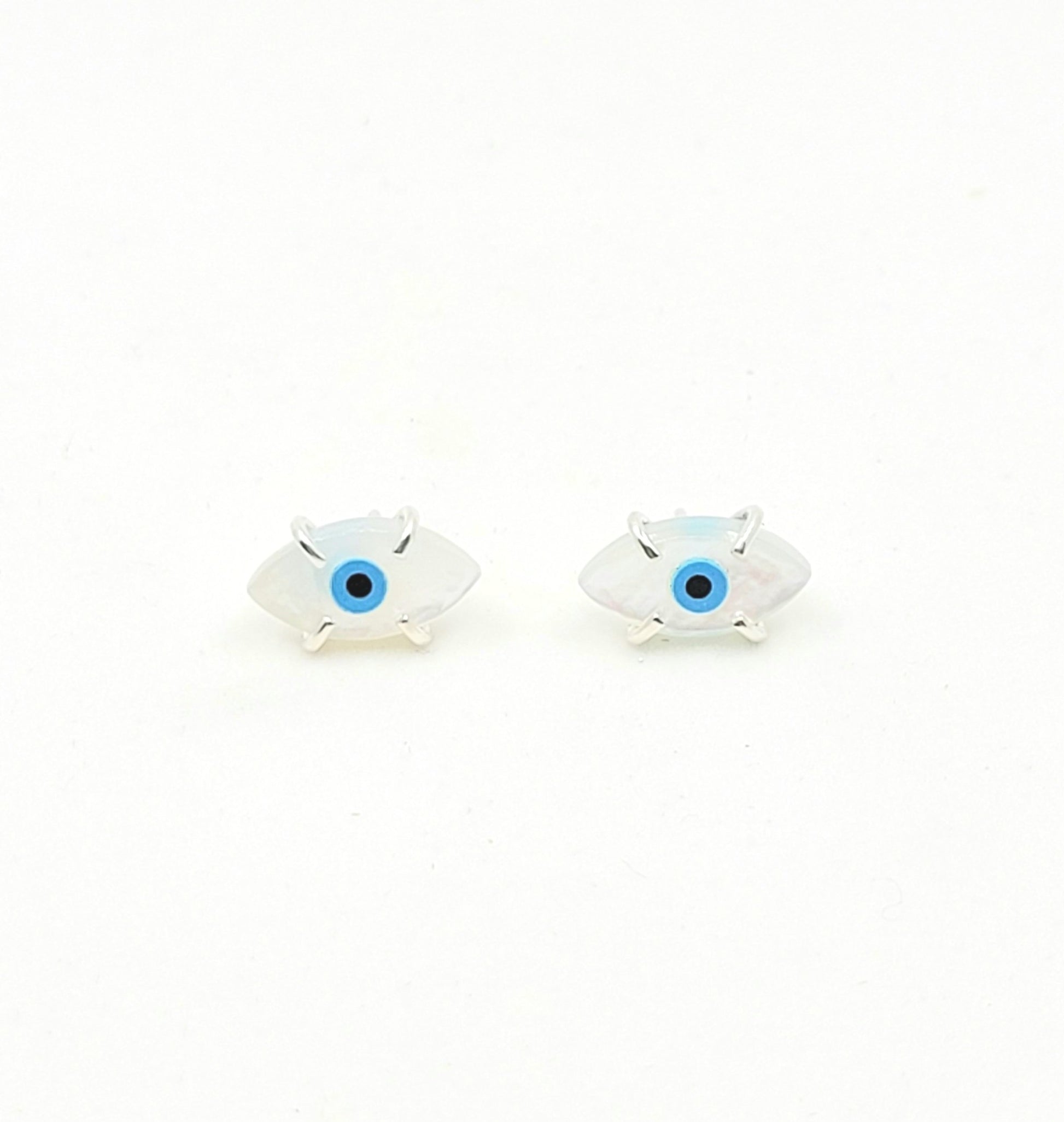 Evil Eye Prong Studs