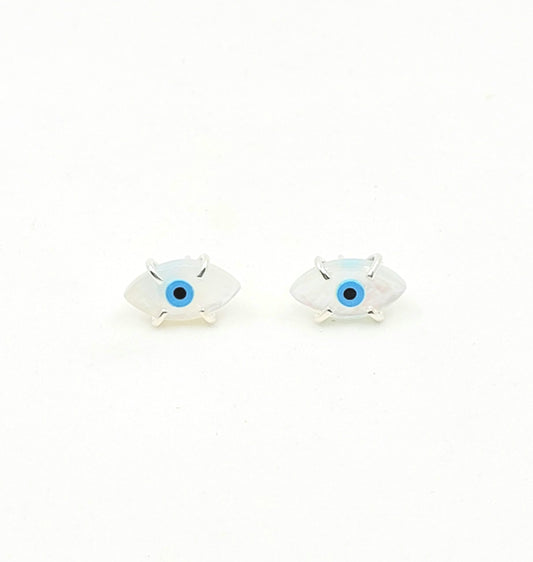 Evil Eye Prong Studs
