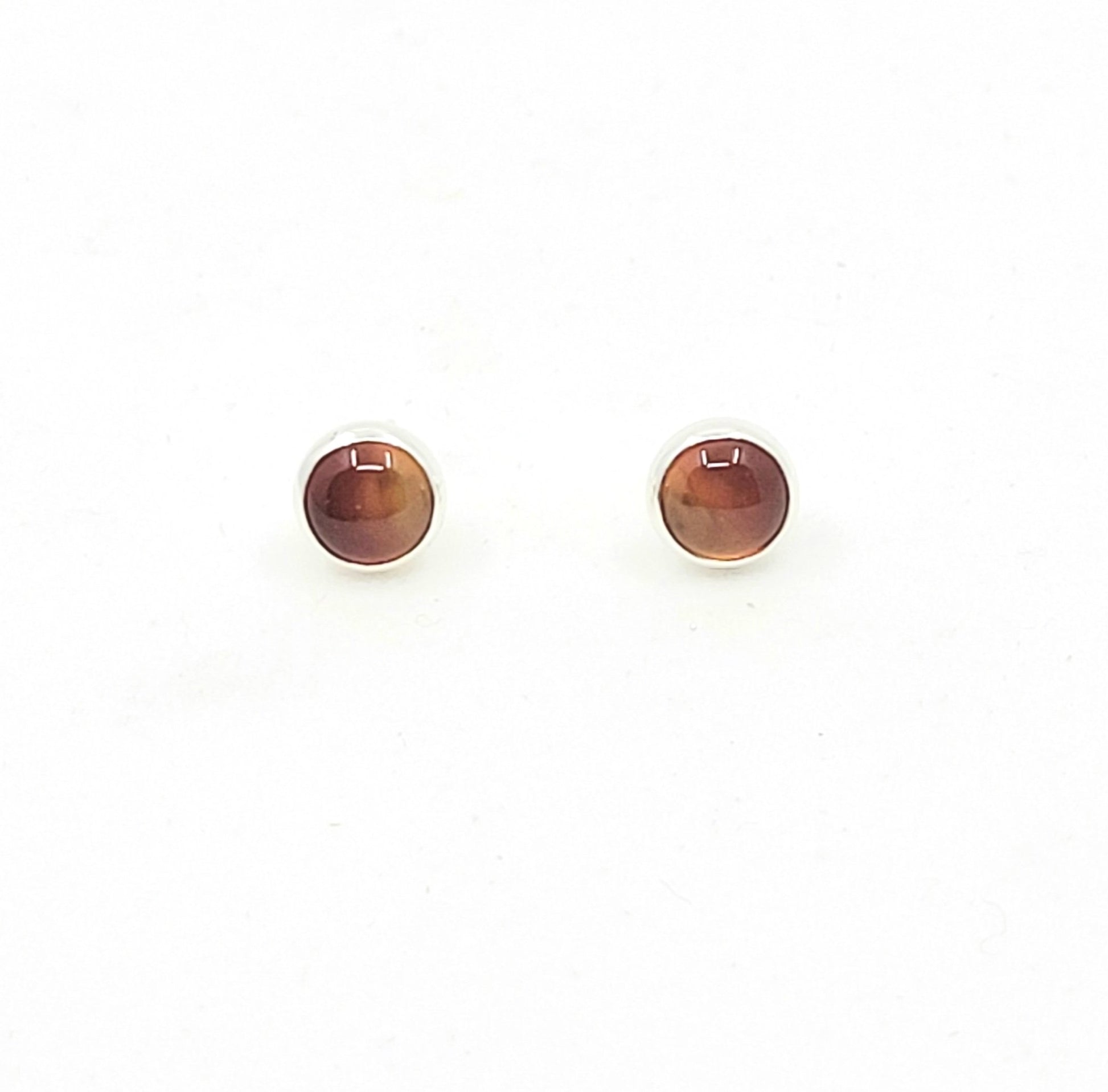Sunrise Carnelian Stud